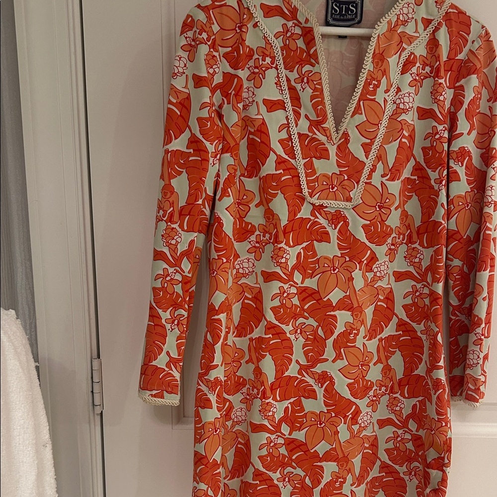 STS Orange Floral Dress